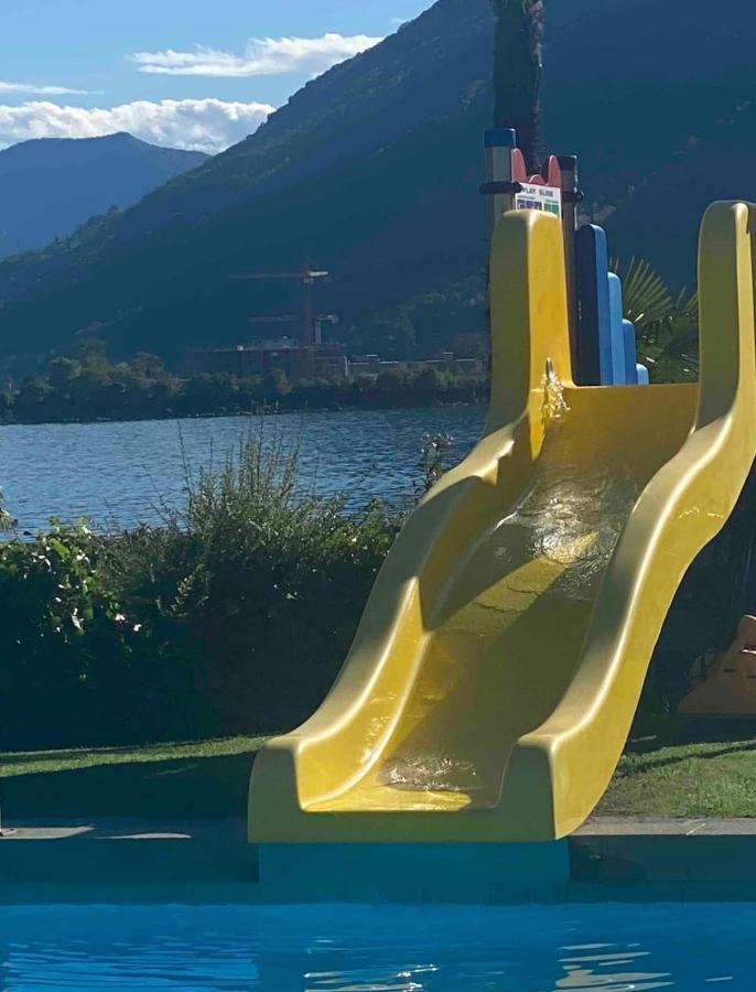ビッソーネHoliday On The Lake Lugano 2アパートメント エクステリア 写真