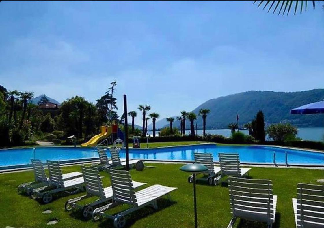ビッソーネHoliday On The Lake Lugano 2アパートメント エクステリア 写真
